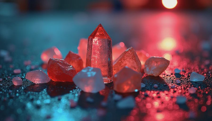 Illustration for crystals for courage and strength